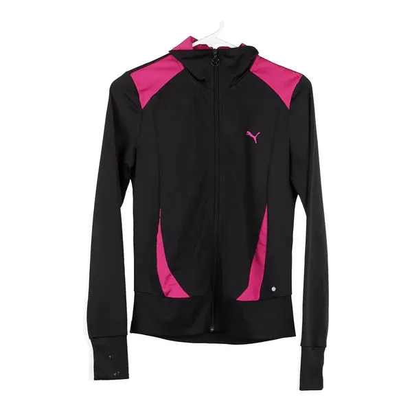 Age 10 Puma Track Jacket - Small Black Polyester