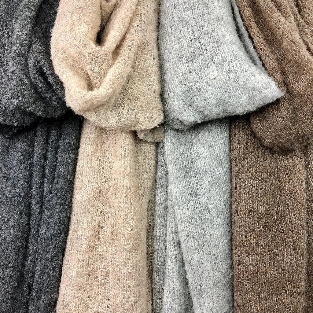 Almond Ultra Plush Alpaca Scarf | CozyCouture®