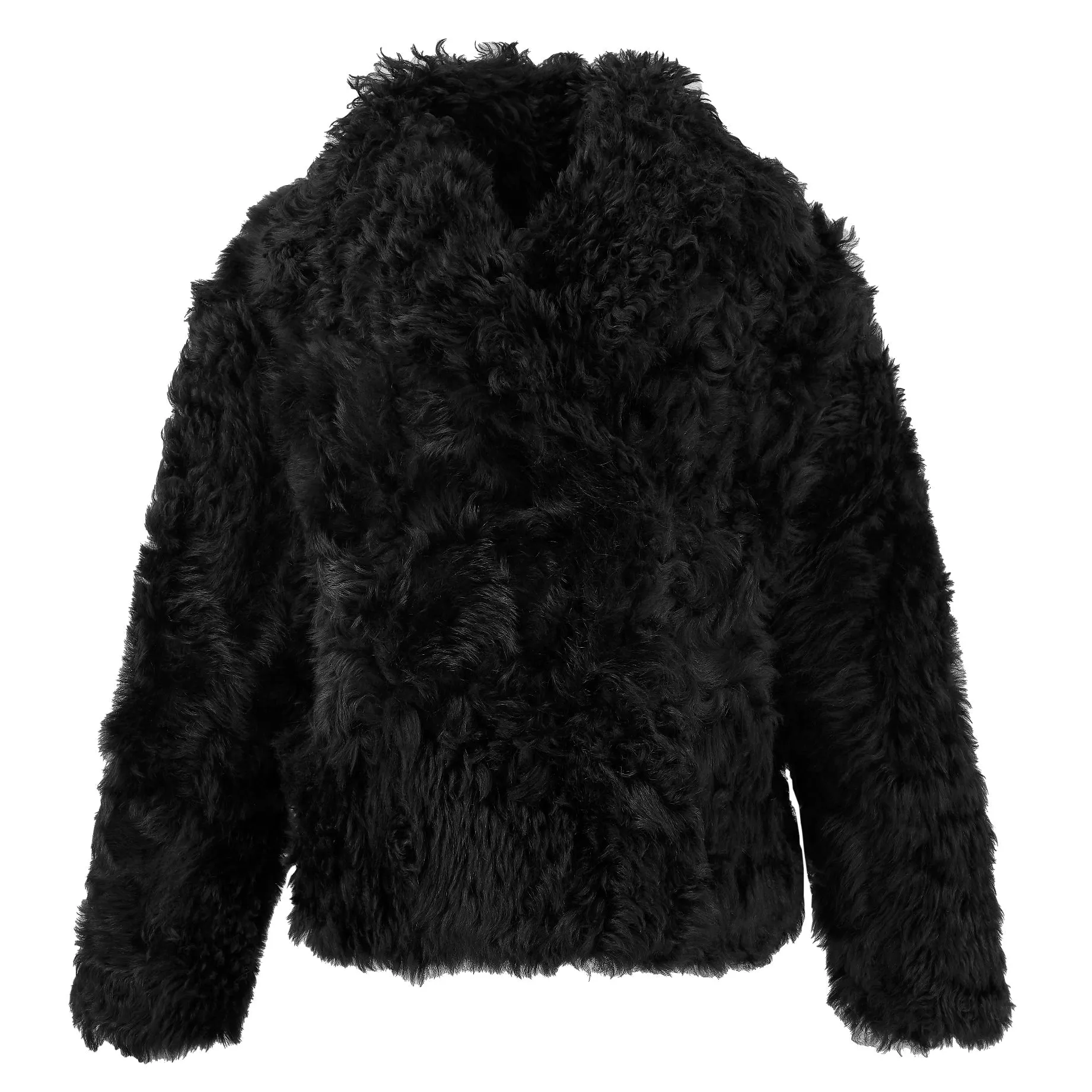 Anthea Reversible Shearling Jacket - Jet Black