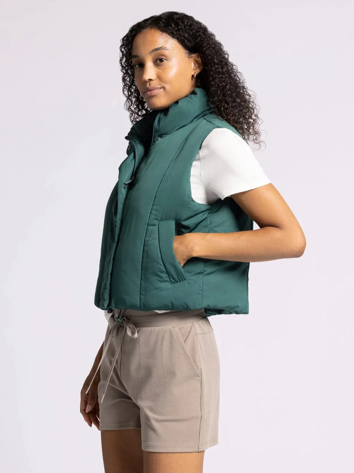 Anya Vest - Bistro Green