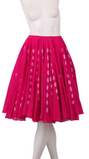 Aster Skirt Cotton Musola (Diamond Shibori)