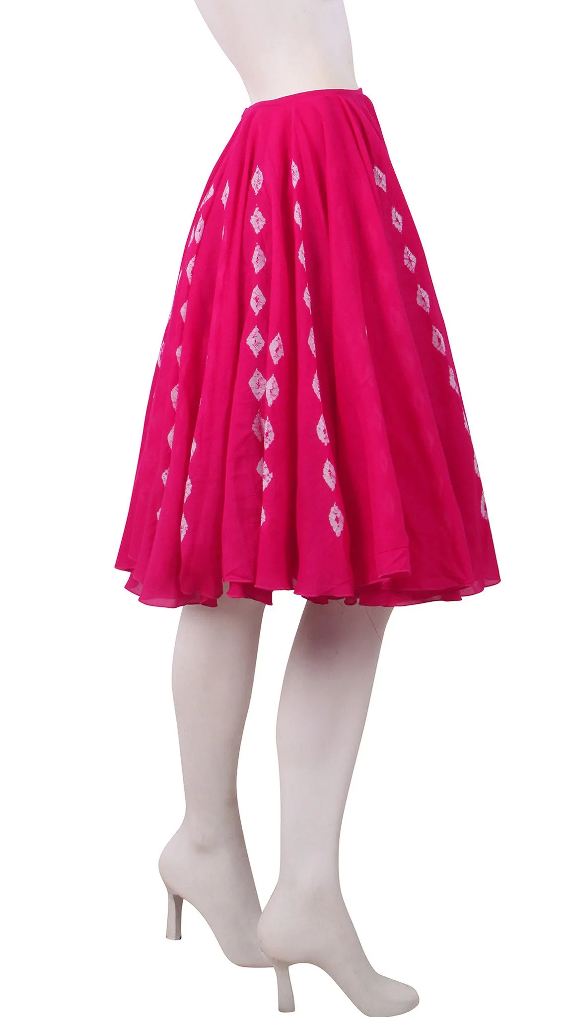 Aster Skirt Cotton Musola (Diamond Shibori)