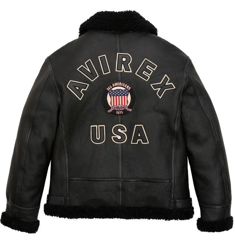 Avirex B3 Black Bomber Jacket
