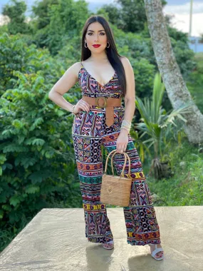 Aztec Print Jumpsuit