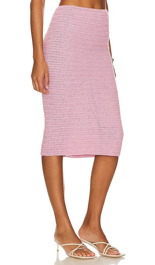 Bahia Maria Maxi Rose Midi Skirt in Pink