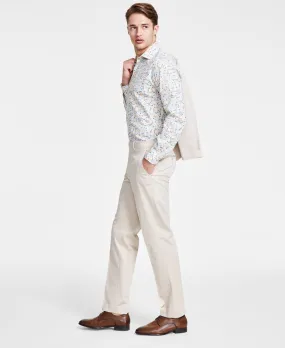 Bar Iii Mens Slim fit Dress Pants 31 / 30 Beige Solid Stretch