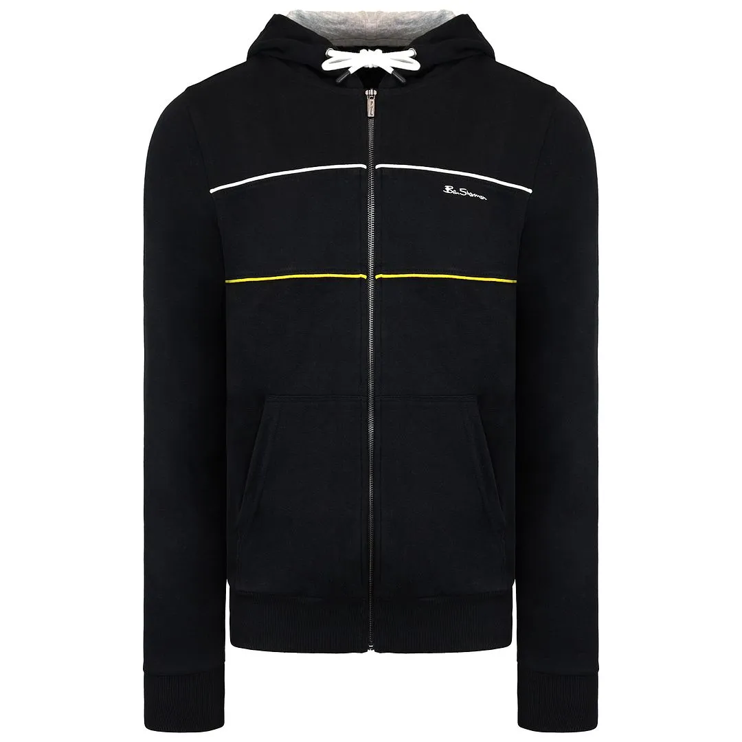 Ben Sherman Logo Mens Black Track Jacket