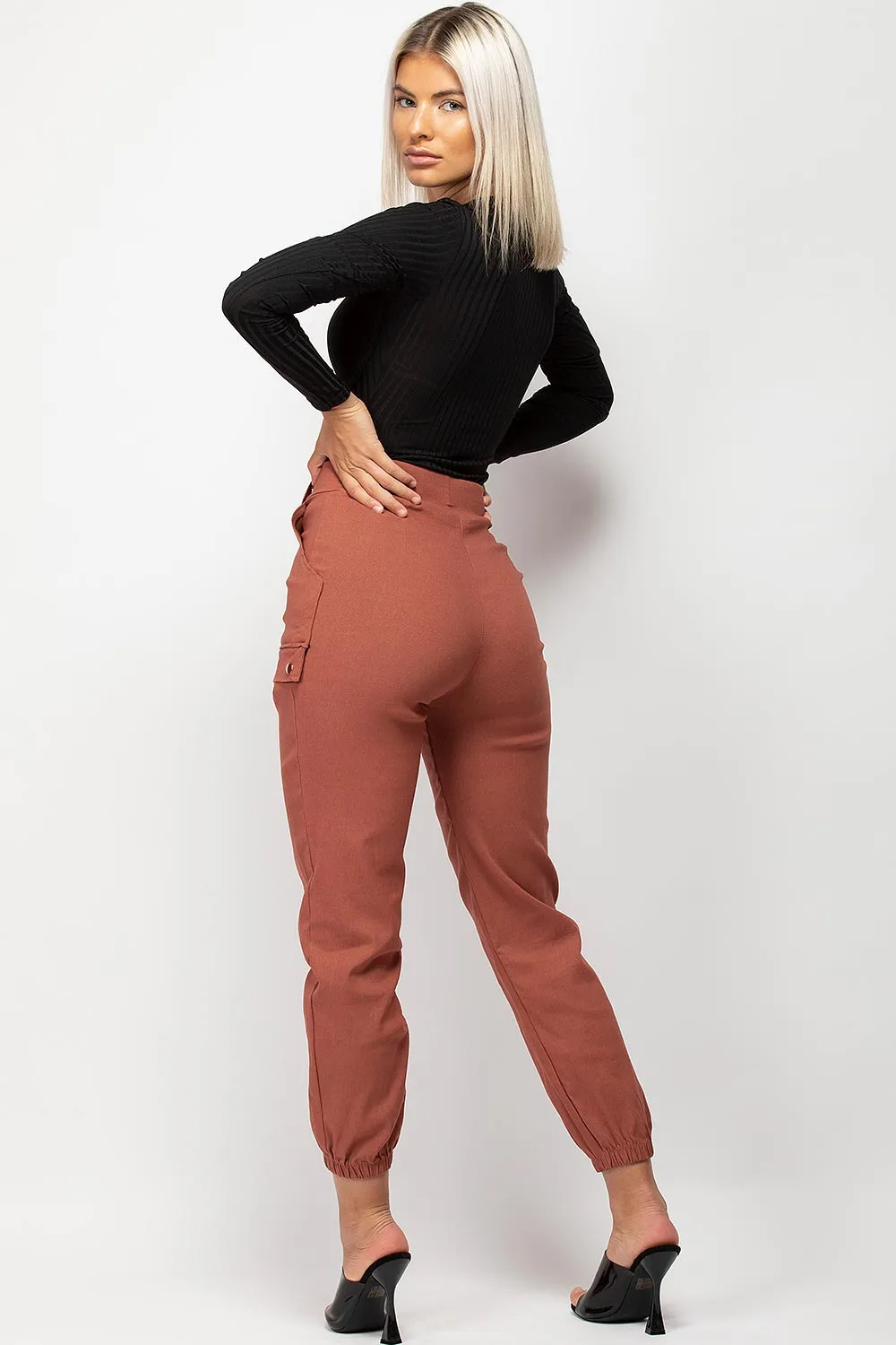 Black Ribbed Bodysuit With Underbust Detail
