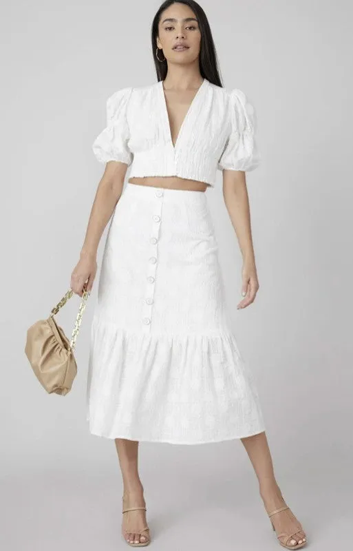 BUTTON SKIRT