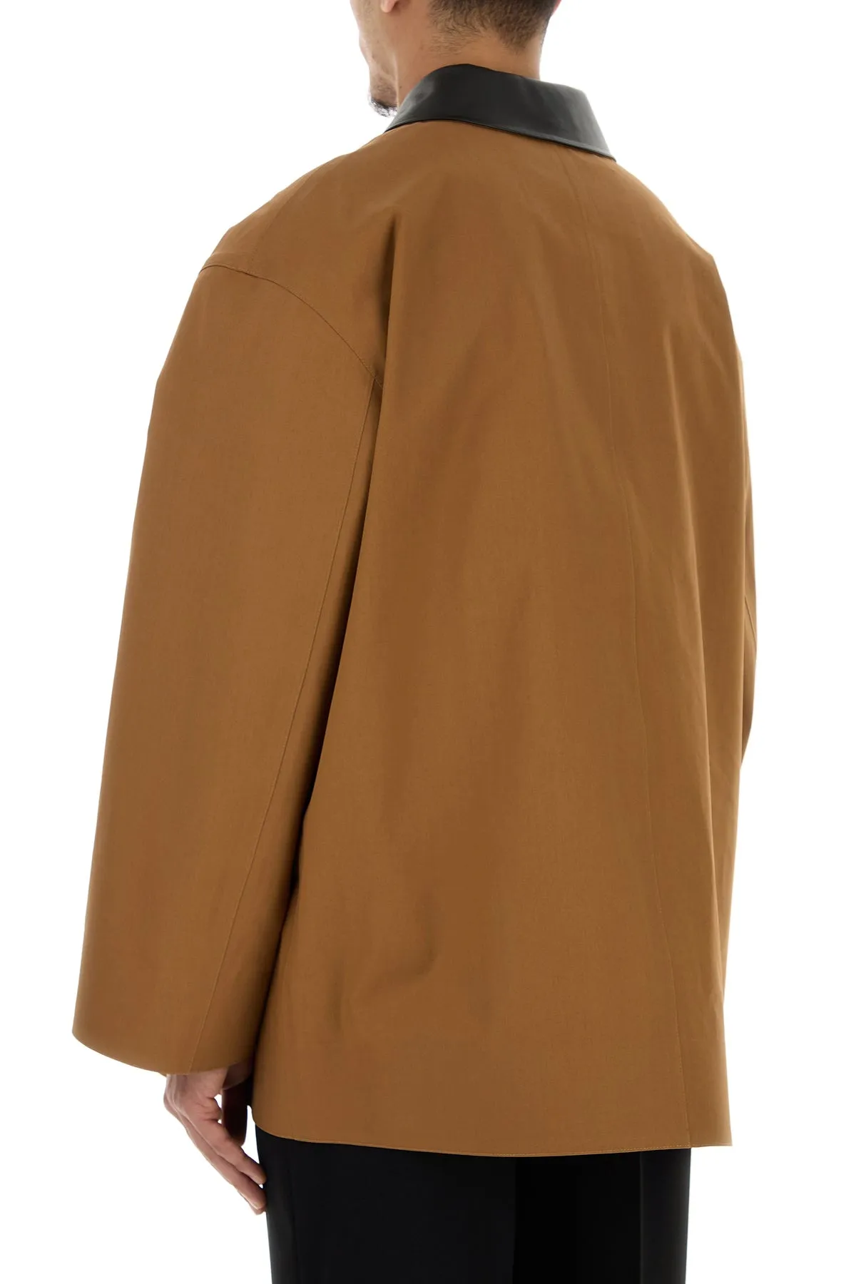 Caramel cotton trench coat
