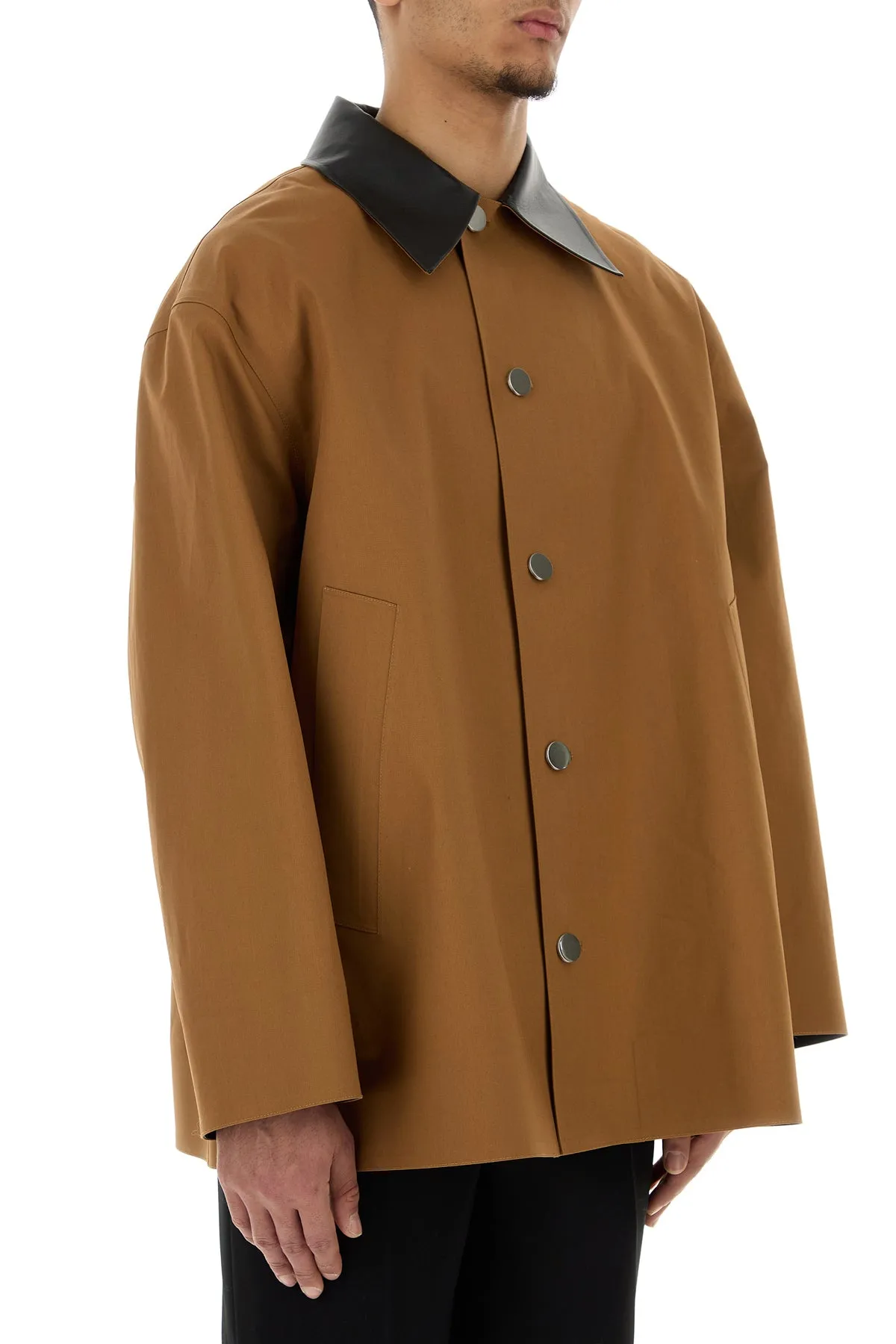 Caramel cotton trench coat