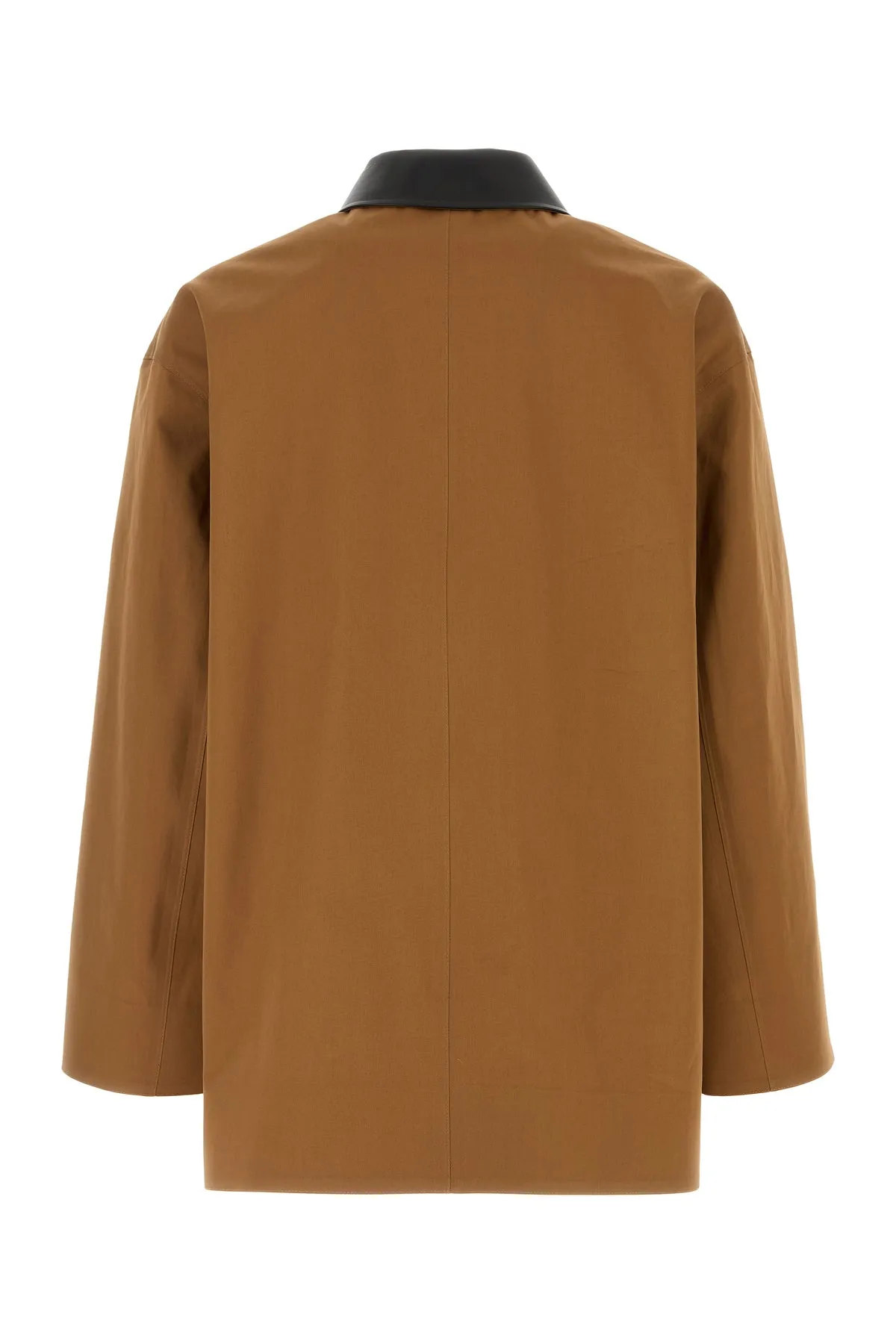 Caramel cotton trench coat