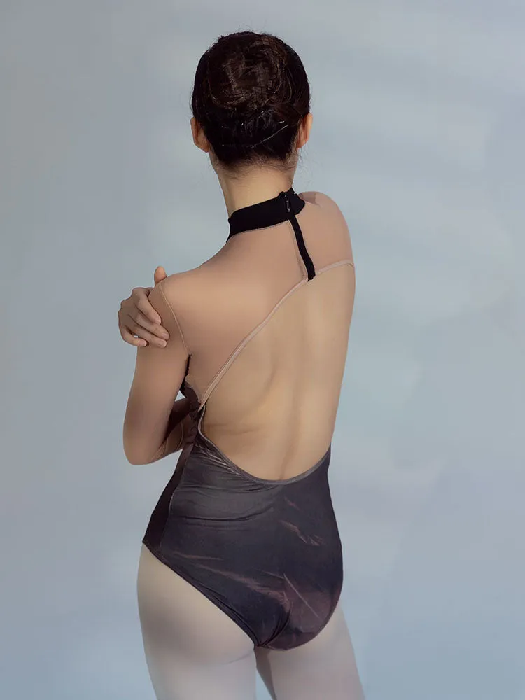Dance Print Long-sleeved Leotard Ballet Training Clothes
