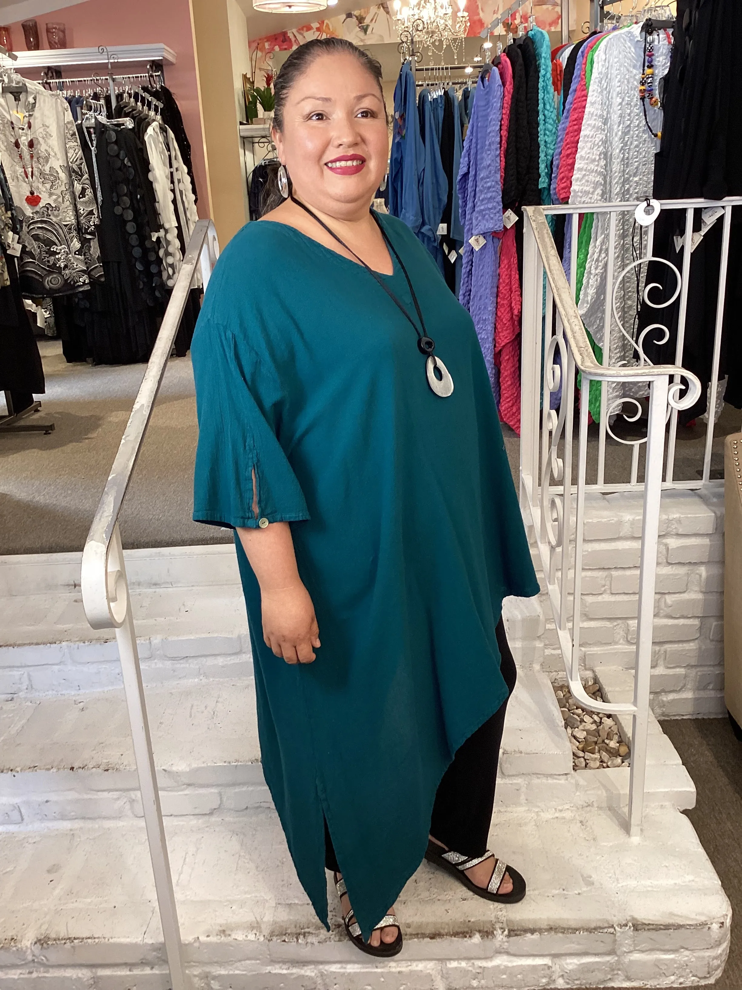 DRAMA TUNIC - PINE