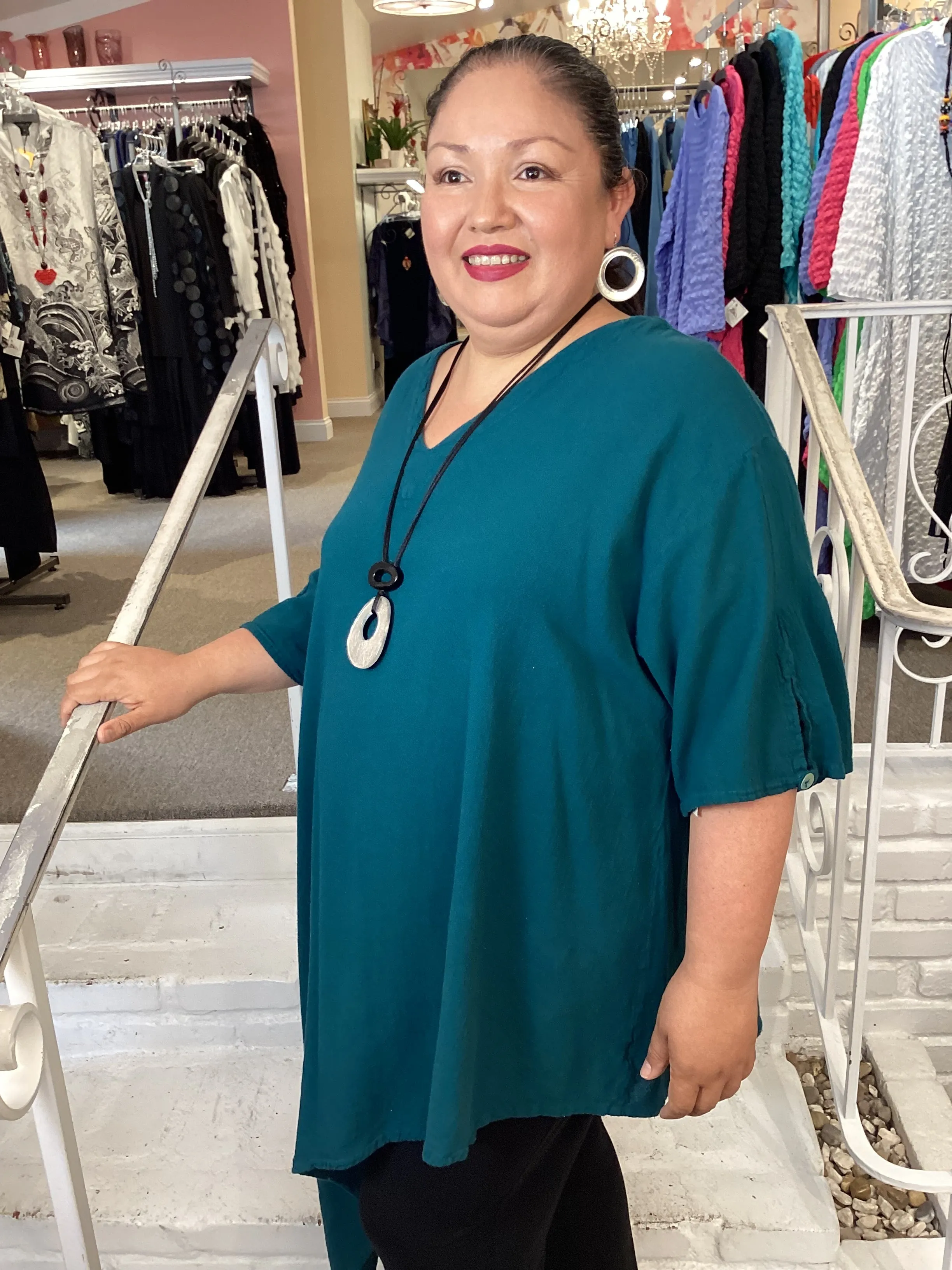 DRAMA TUNIC - PINE