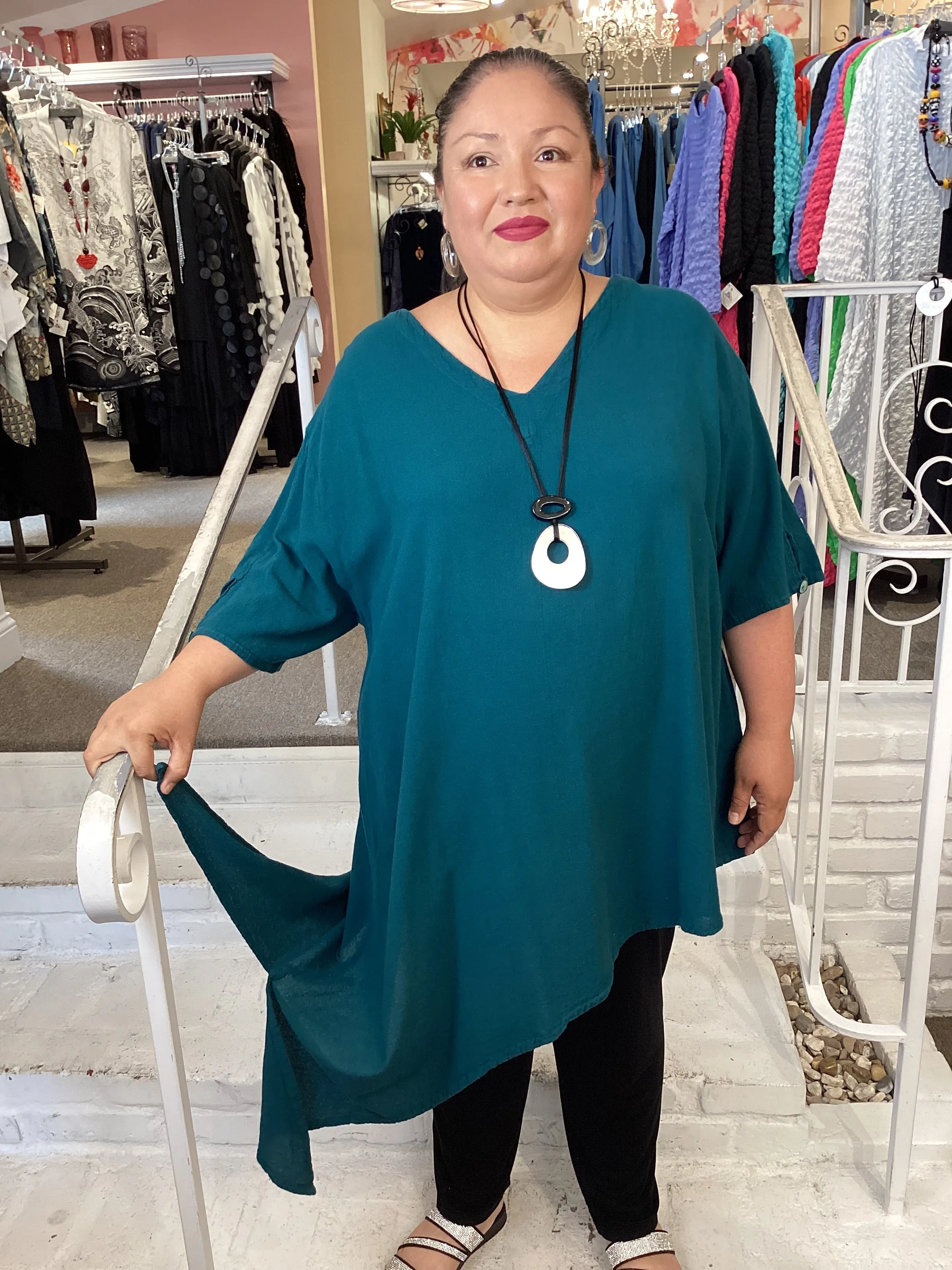 DRAMA TUNIC - PINE