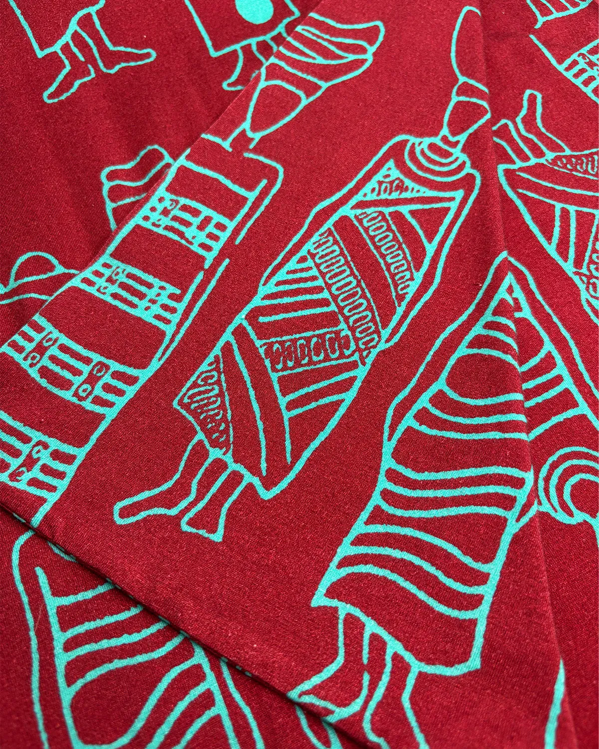 Ebi horizontal Scarf - Burgundy