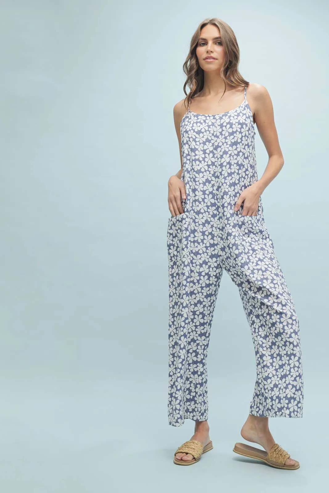FLORAL CAMI JUMPSUIT