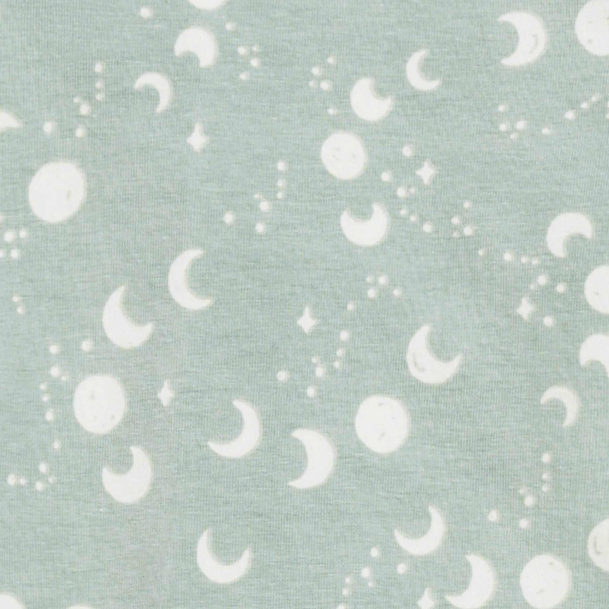 Footless Romper Cotton Green Moonscape