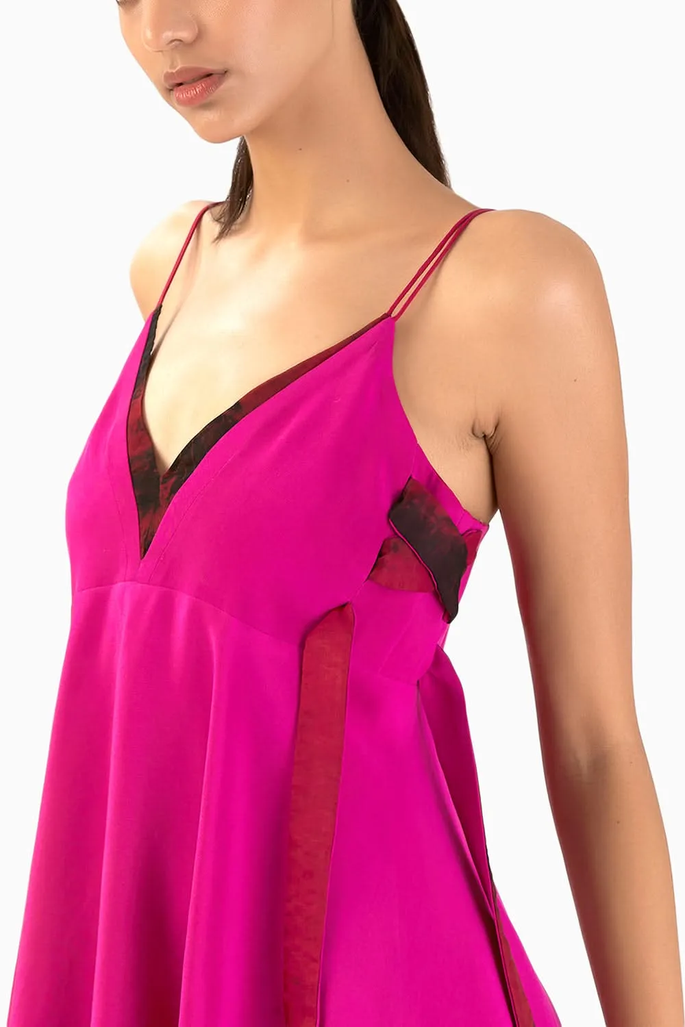 Fuchsia Dusk Mini Dress