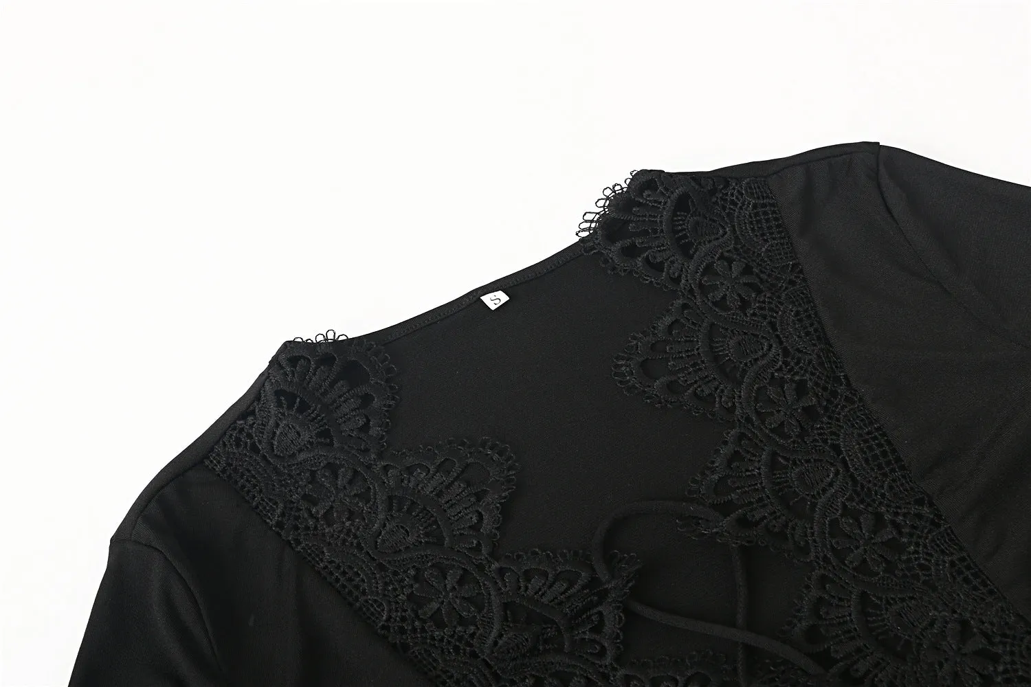 Full Sleeves Lace Stitching Bodysuit