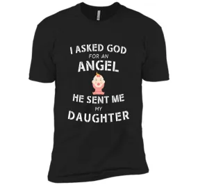 Funny Shirt Fathers Day Gifts From Daughter T Shirt Angel