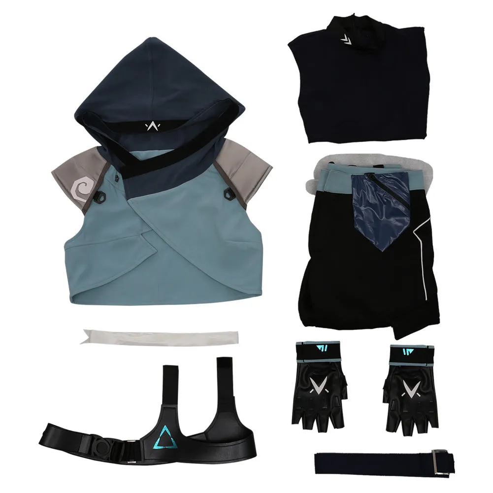 Game Valorant Jett Cosplay Costume Halloween Jumpsuit Outfits