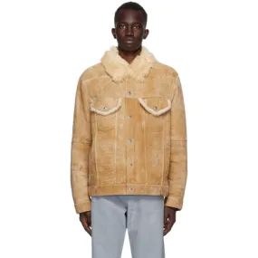 Helmut Lang Brown Suede Masc Trucker Jacket
