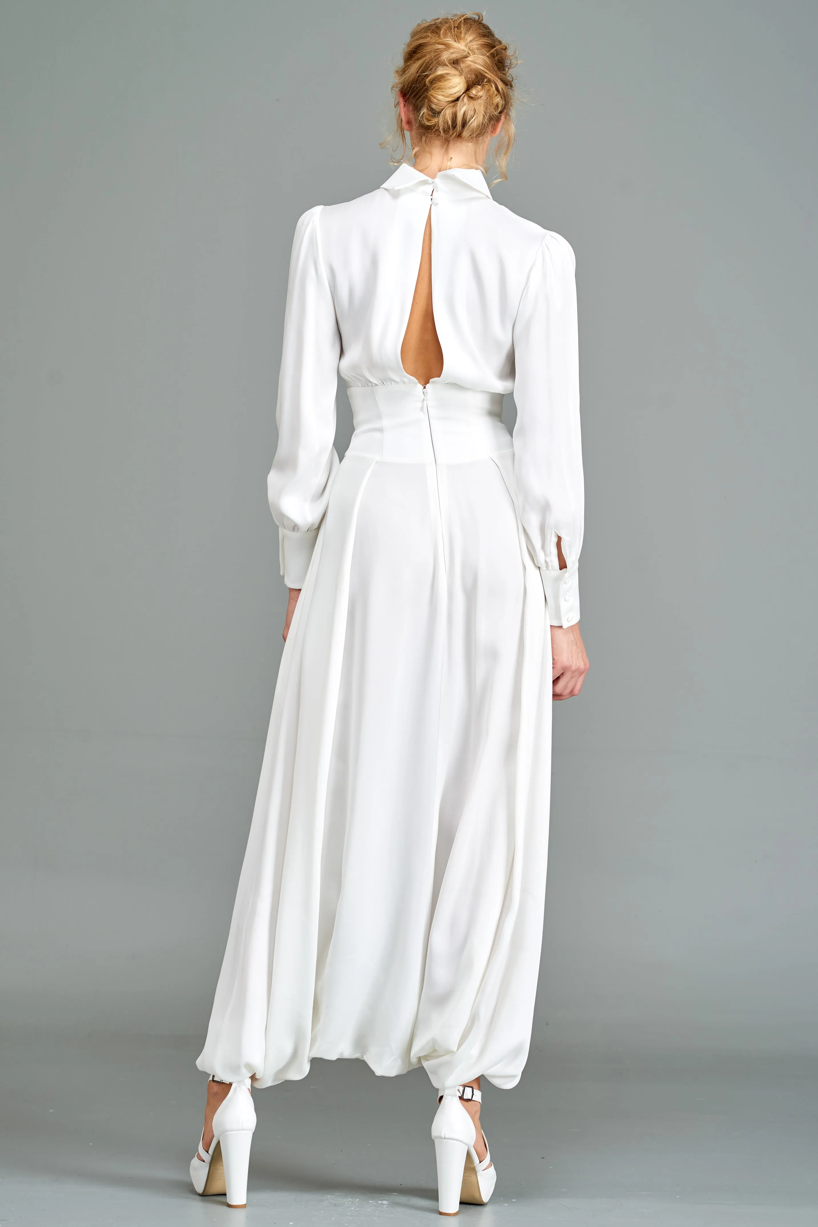 High-Neck Casual Jumpsuit