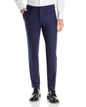 Hugo Boss Mens Slim fit Dress Pants 34 / 32 Blue Solid