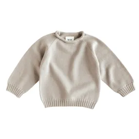 Hvid Sweater Georgette Pebble