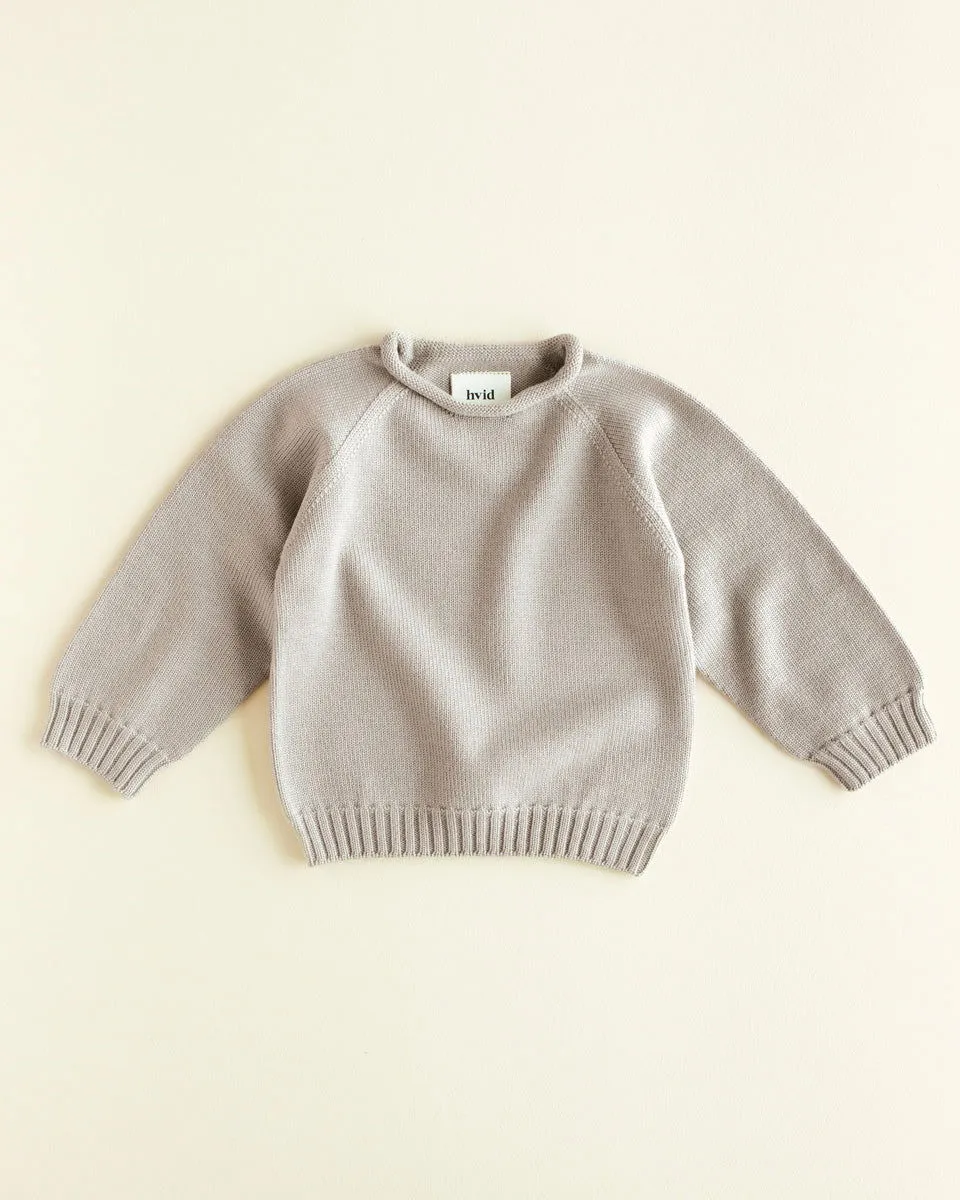 Hvid Sweater Georgette Pebble