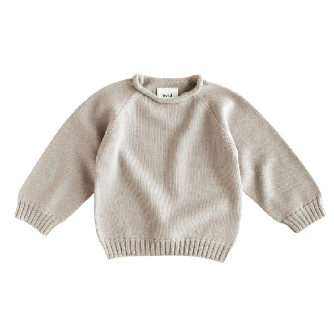 Hvid Sweater Georgette Pebble