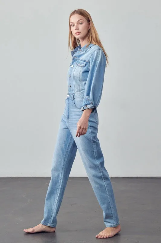Kara Denim Jumpsuit