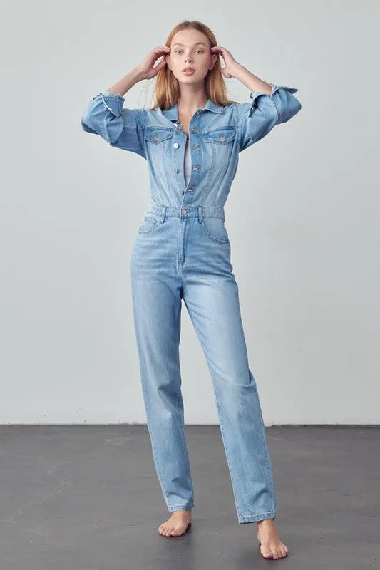 Kara Denim Jumpsuit