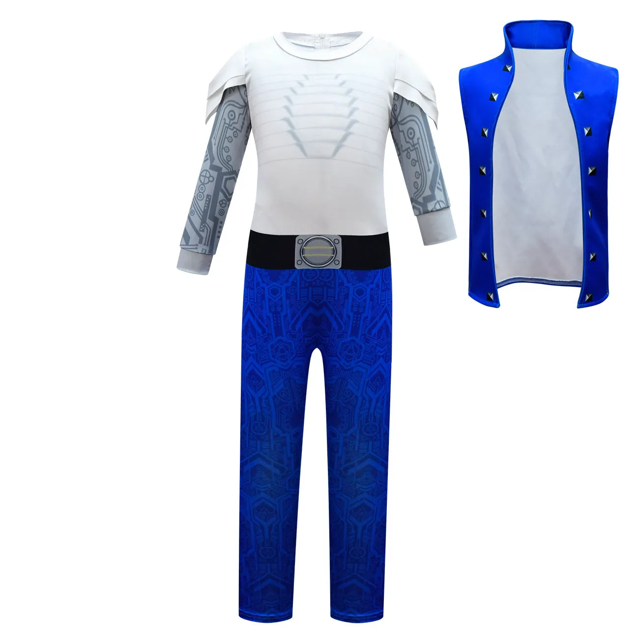 Kids A-Spen Alien Costume Halloween Cosplay Jumpsuit Vest Full Set for Boys Girls
