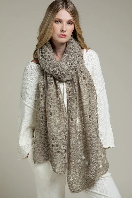 Knit Oblong Scarf