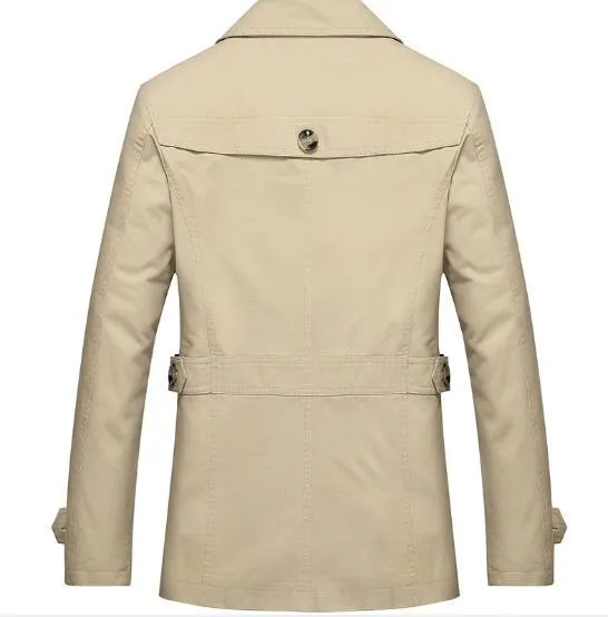 Lazanow Men's High Quality Trench Coat