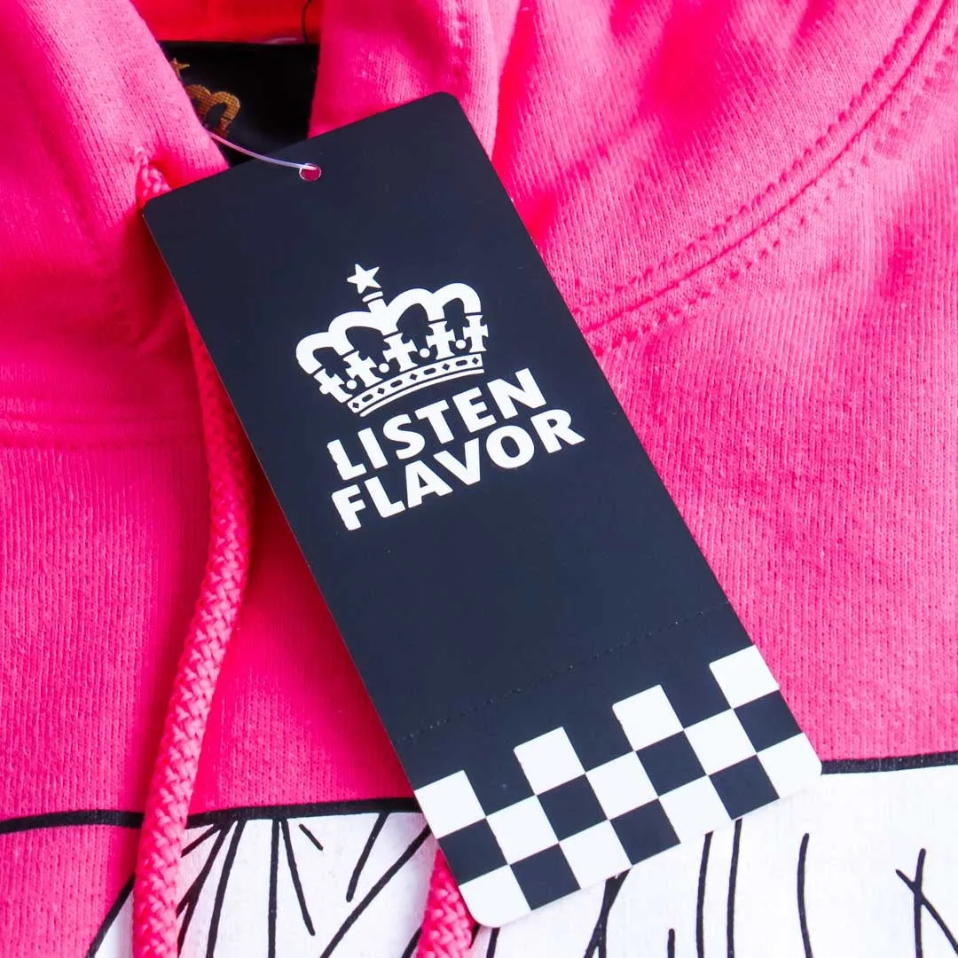 Listen Flavor Pink Usotsuki Forever Hoodie