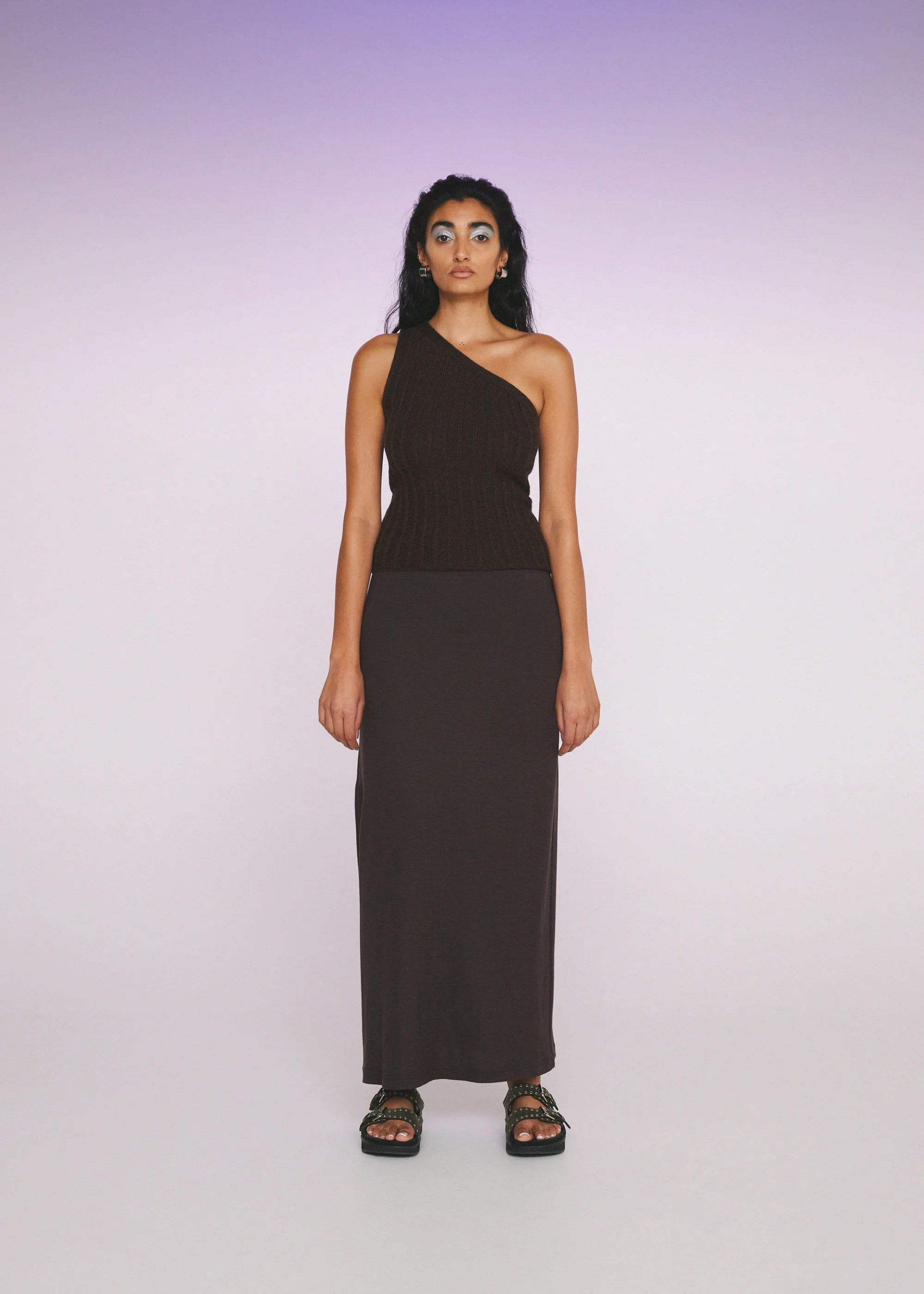 Loop Merino Skirt ~ Earth