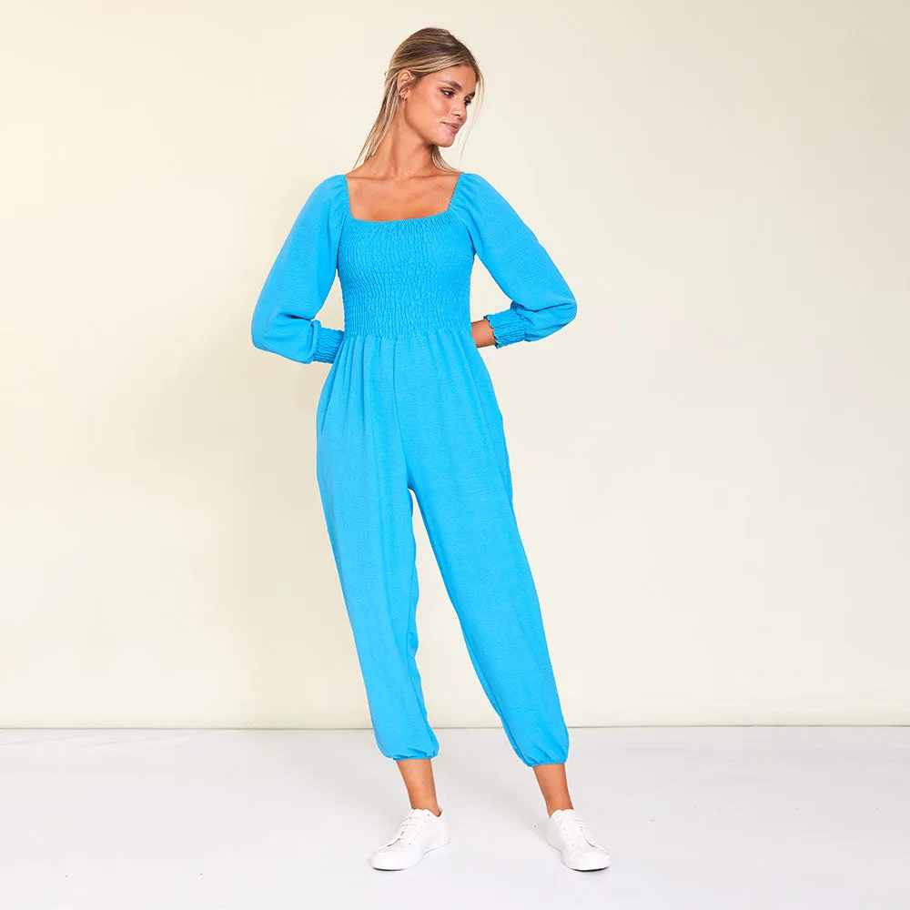 Luna Jumpsuit (Aqua)
