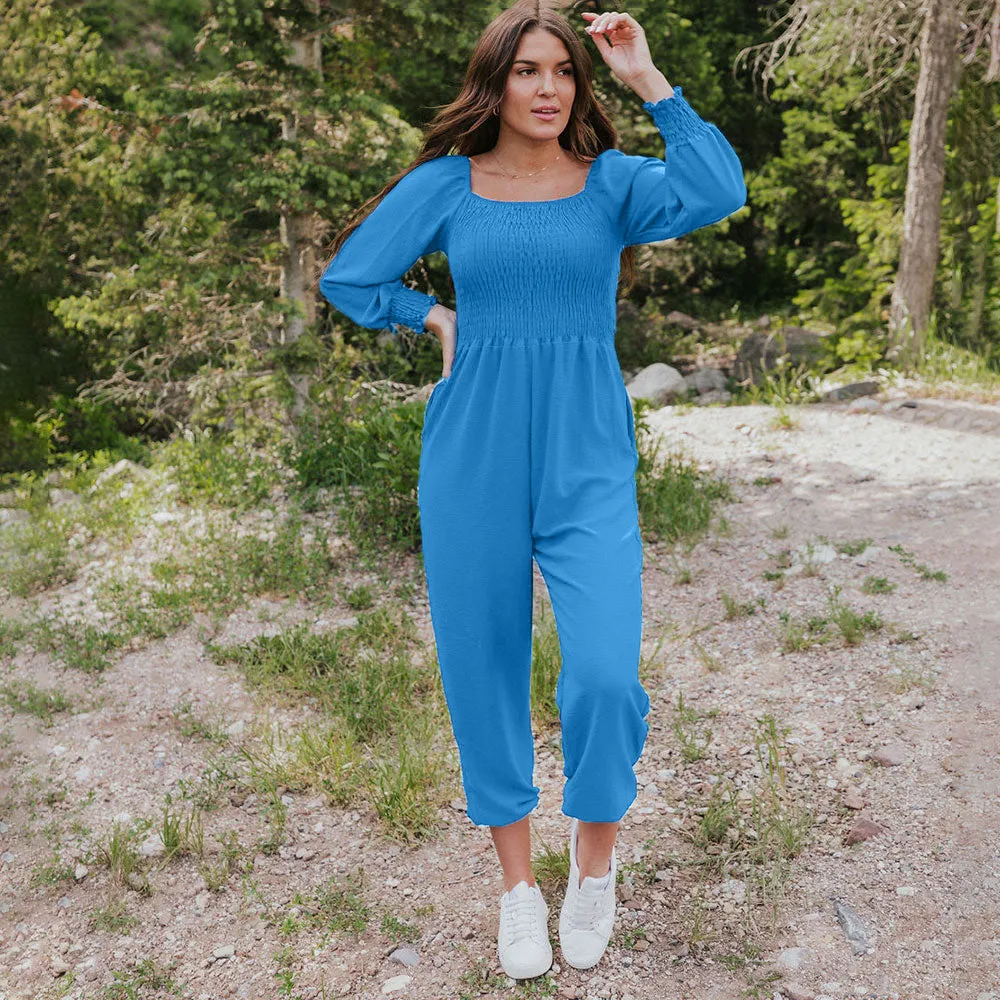 Luna Jumpsuit (Aqua)