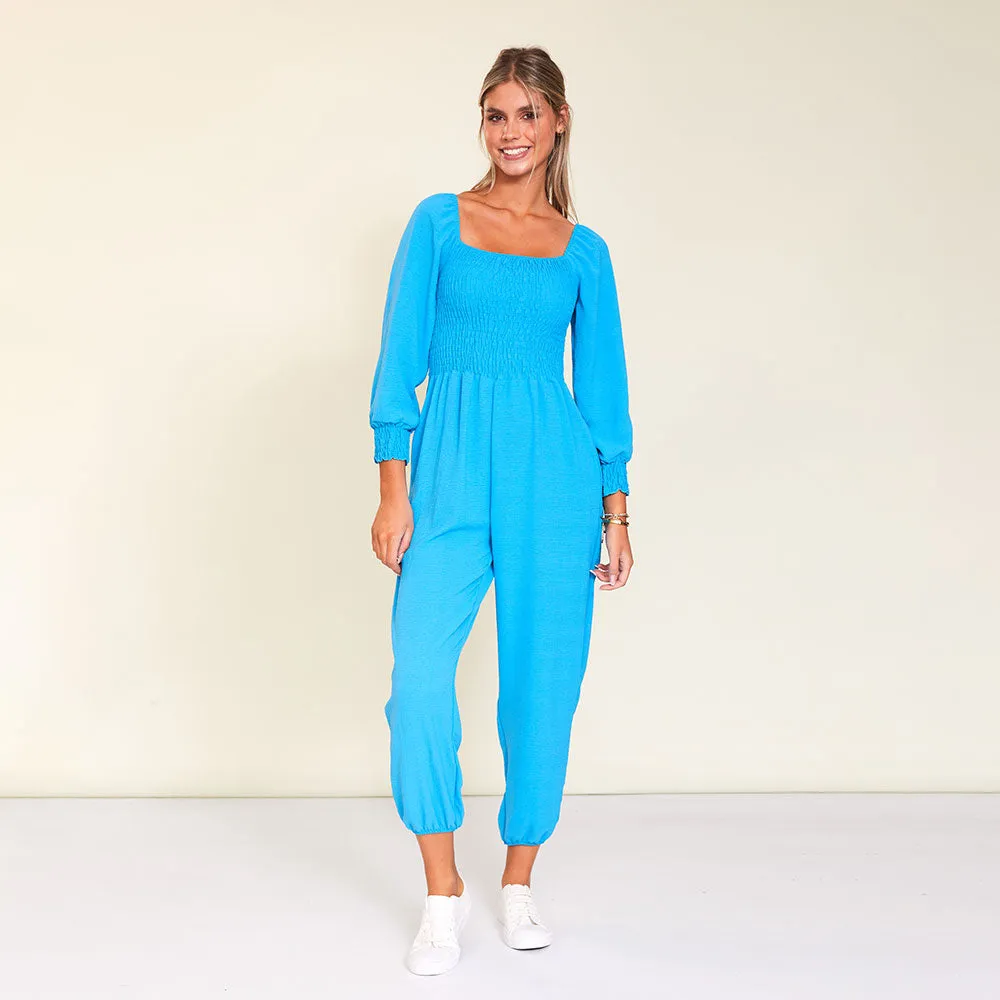Luna Jumpsuit (Aqua)