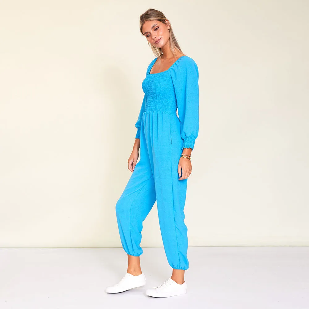Luna Jumpsuit (Aqua)