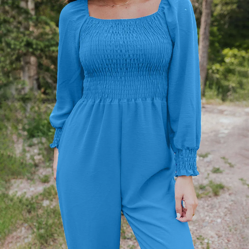 Luna Jumpsuit (Aqua)