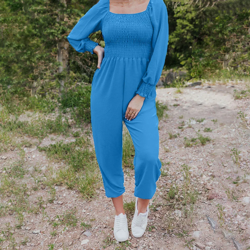 Luna Jumpsuit (Aqua)