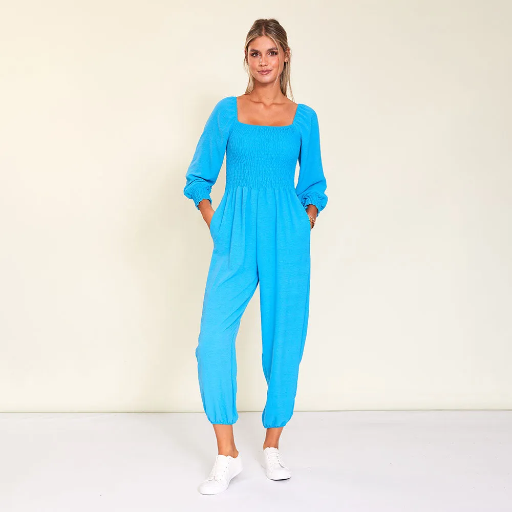 Luna Jumpsuit (Aqua)
