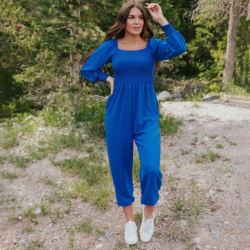 Luna Jumpsuit (Cobalt)