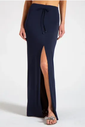 MIAMI MAXI SKIRT (NAVY)