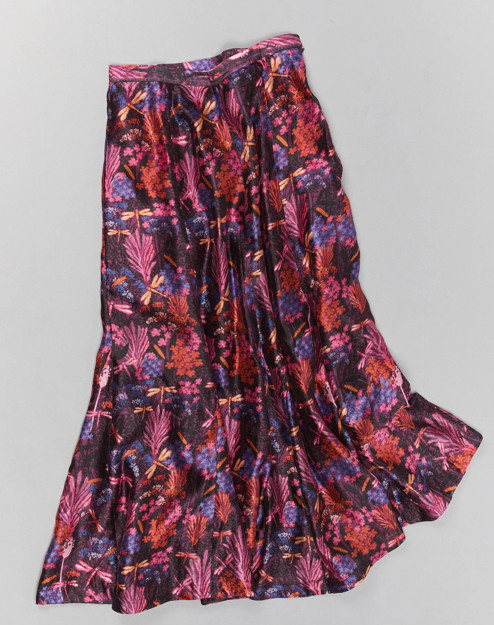 Midnight Forest Silk Skirt